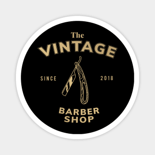 THE VINTAGE BARBER SHOP Magnet